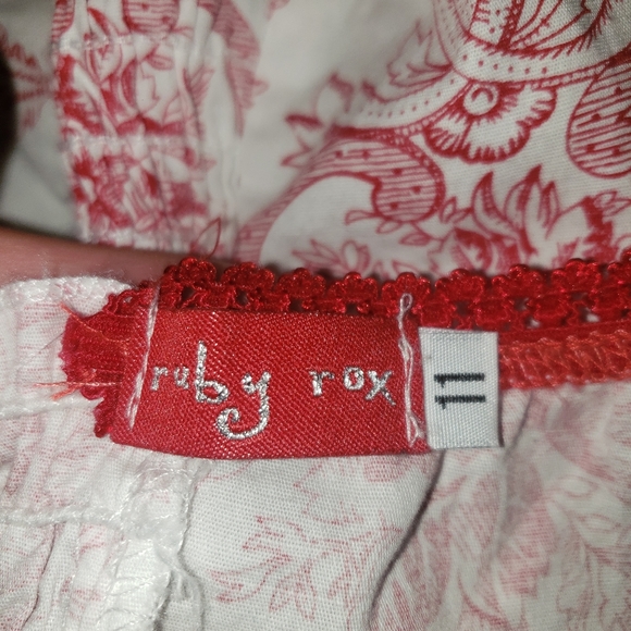 White and red strapless ruby rox dress - Picture 9 of 9